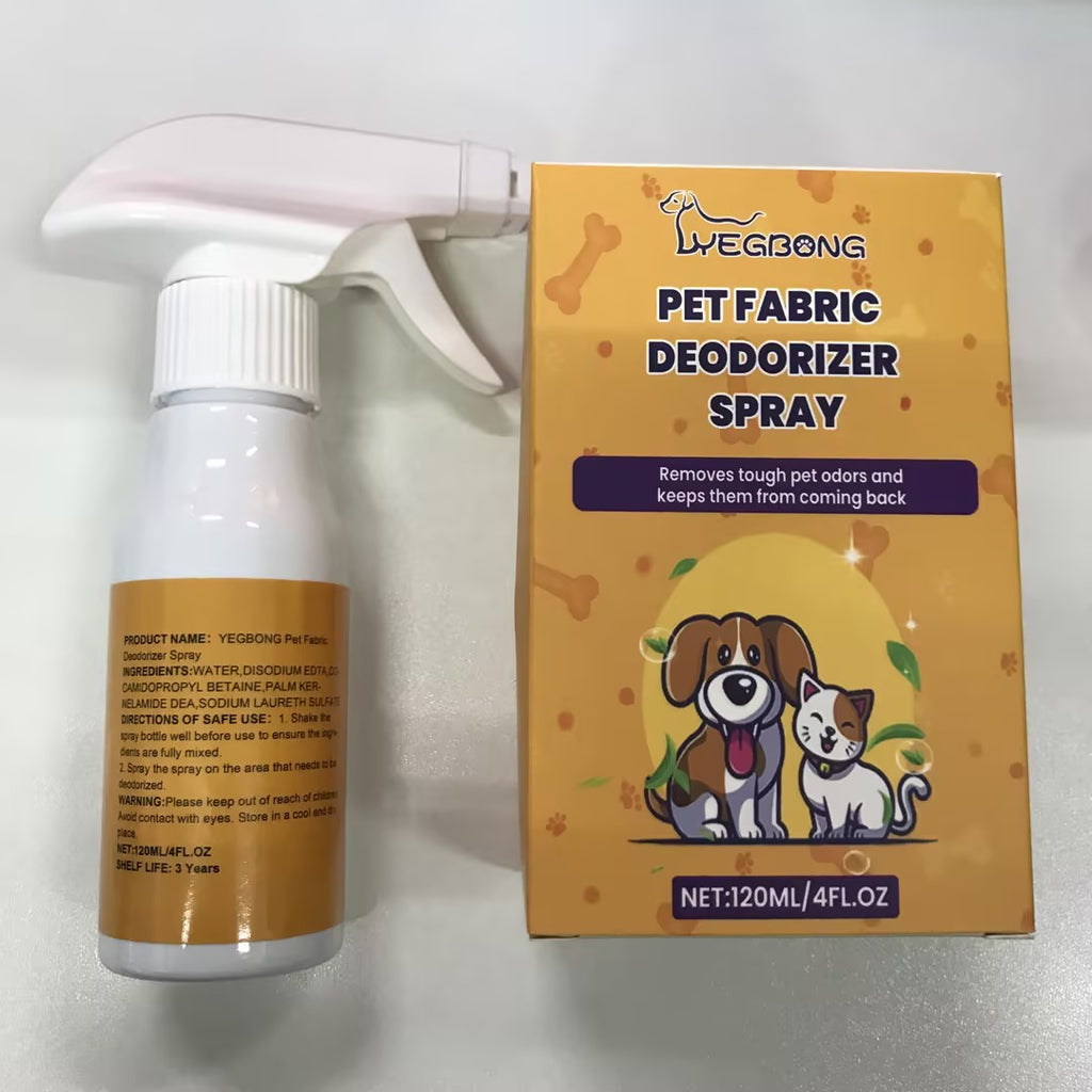 3Pcs,Pet Fabric Deodorizer Spray – Removes Pet Odor & Freshens Home | Safe for Dogs & Cats”