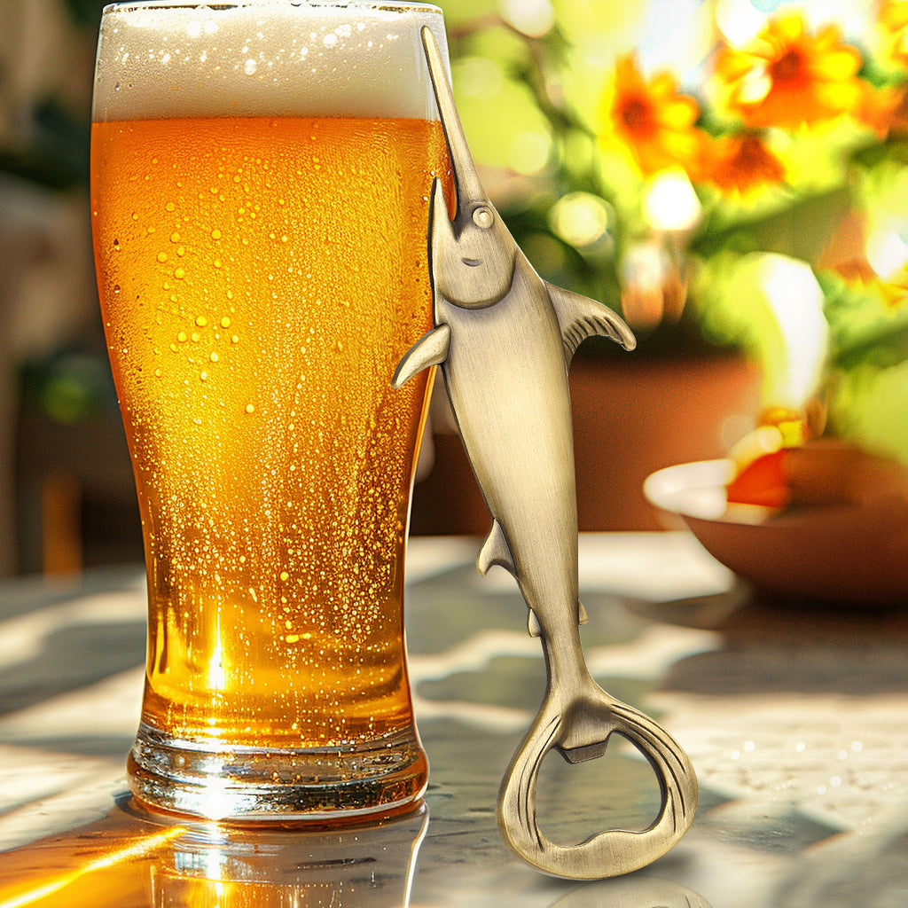 Swordfish Beer Bottle Opener – Metal Bar & Kitchen Accessory