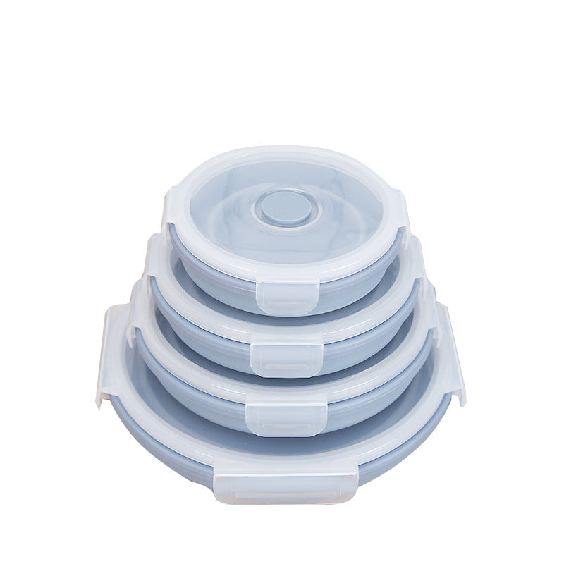 Collapsible Silicone Lunch Box& Freezer Safe Food Storage