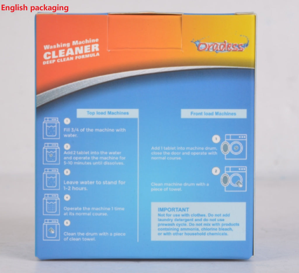 Washing Machine Tub Cleaner Tablets (6 PCS) – Deep Clean & Odor Remover