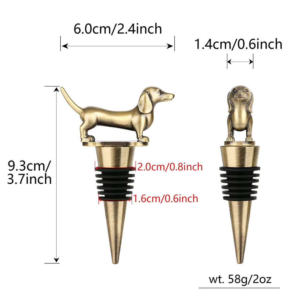 Wine Bottle Stopper – Zinc Alloy Champagne & Red Wine Sealer
