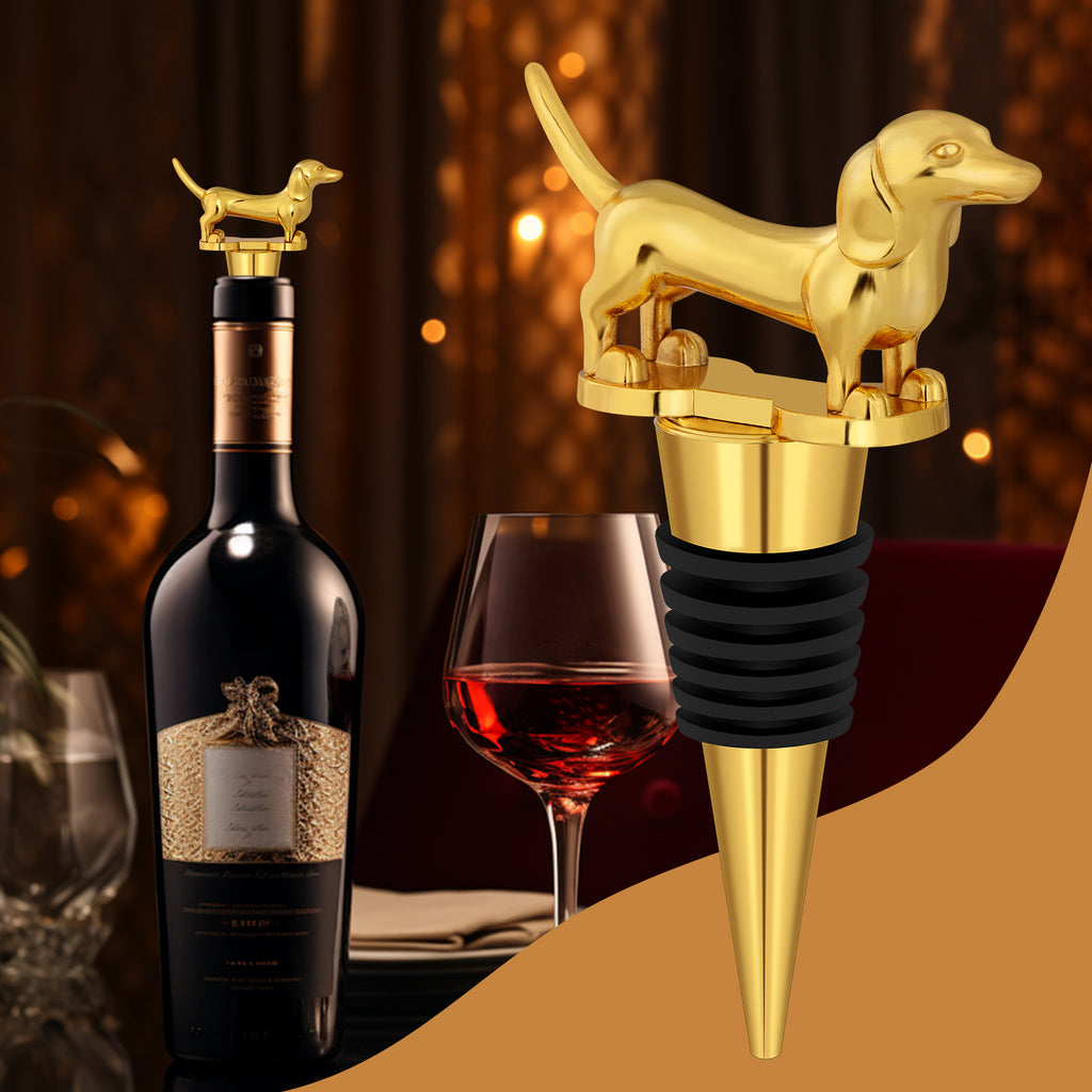 Wine Bottle Stopper – Zinc Alloy Champagne & Red Wine Sealer