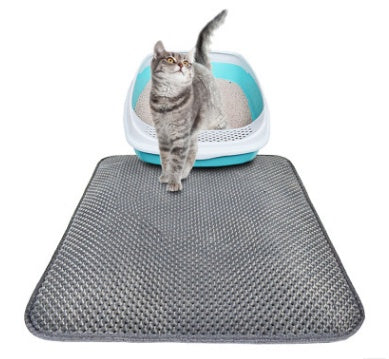 Honeycomb Cat Litter Mat – Waterproof Double Layer Litter Trapper Pad (S / M / L)