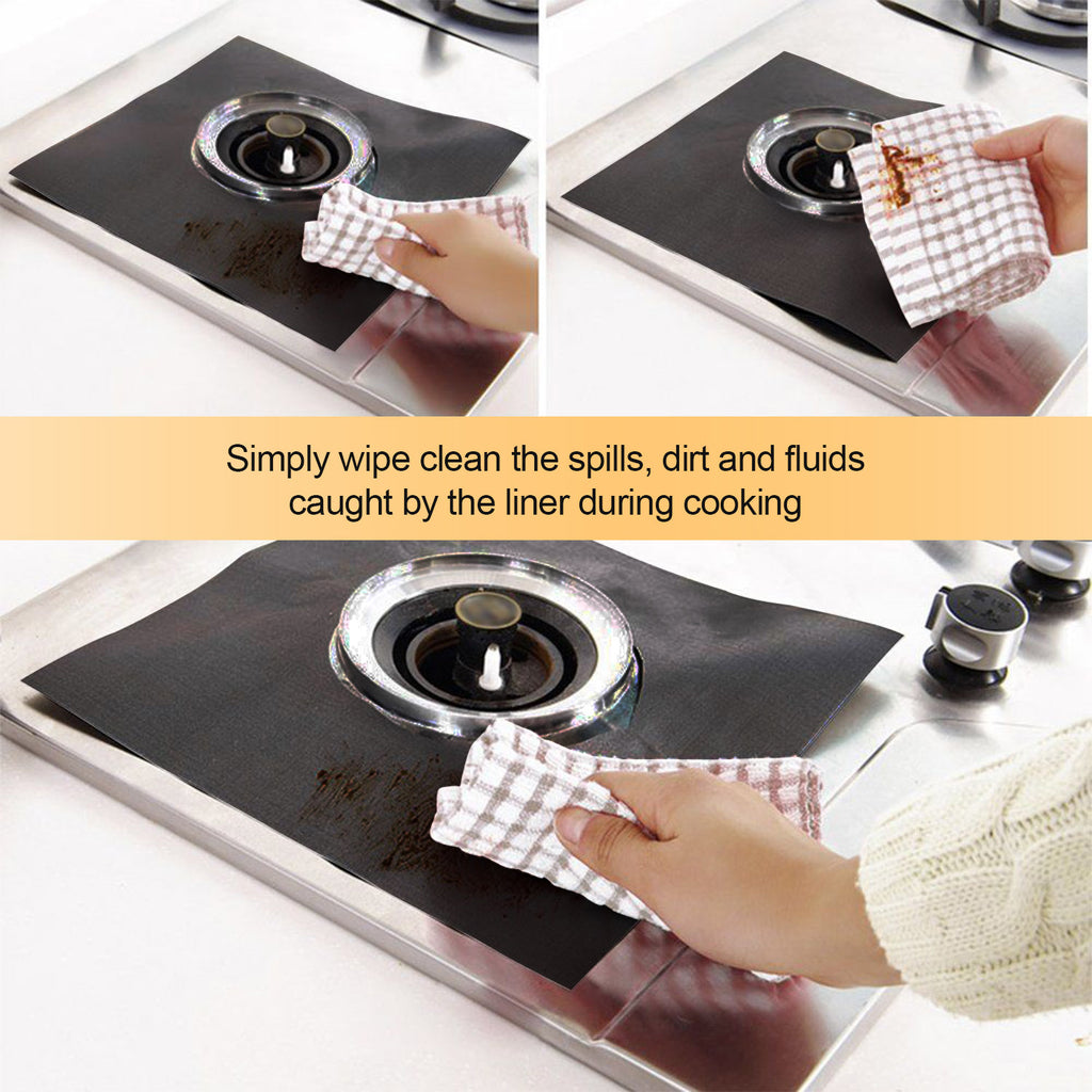 4-Pack Reusable Nonstick Stovetop Burner Protector
