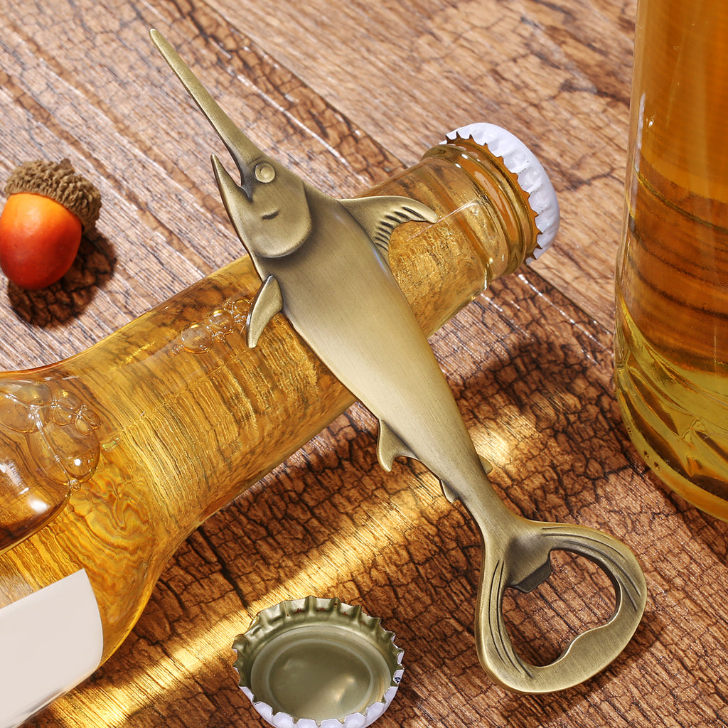 Swordfish Beer Bottle Opener – Metal Bar & Kitchen Accessory