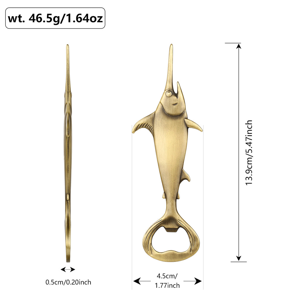 Swordfish Beer Bottle Opener – Metal Bar & Kitchen Accessory