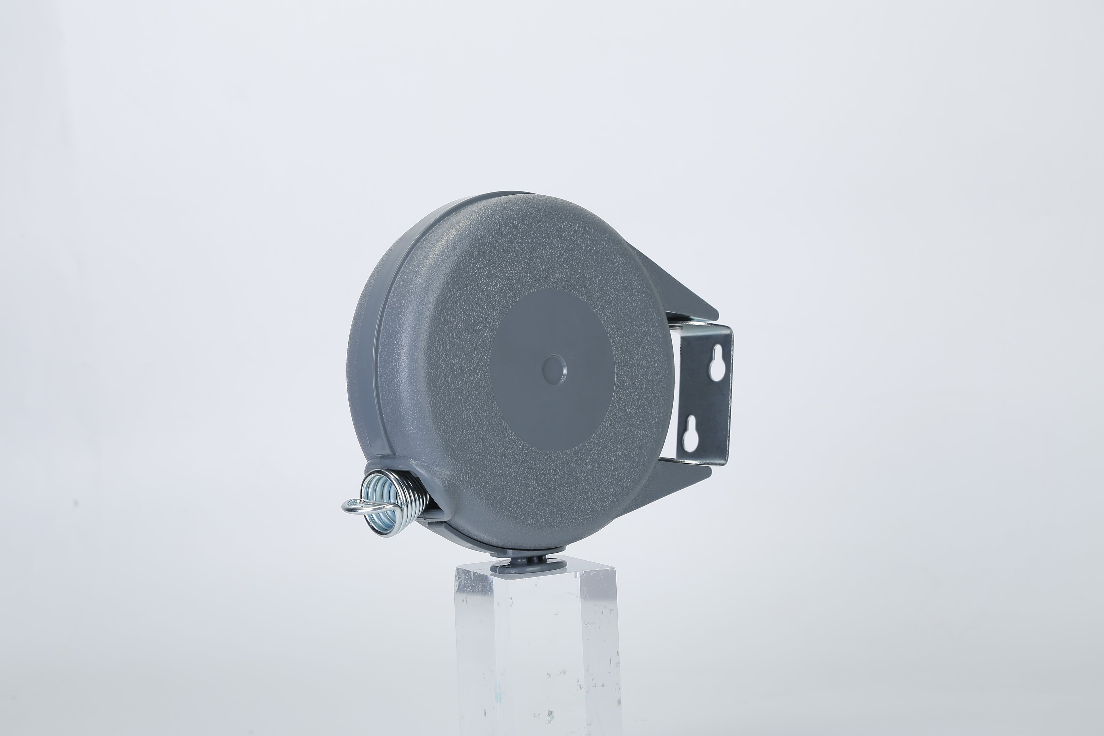 : 49FT Retractable Clothesline Outdoor Automatic PVC Washing Line with Wall Mount