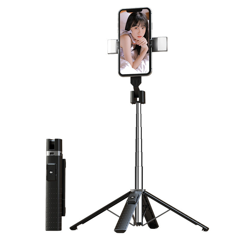 Bluetooth Selfie Stick Tripod with Dual Fill Light – Adjustable Aluminum Phone Stand