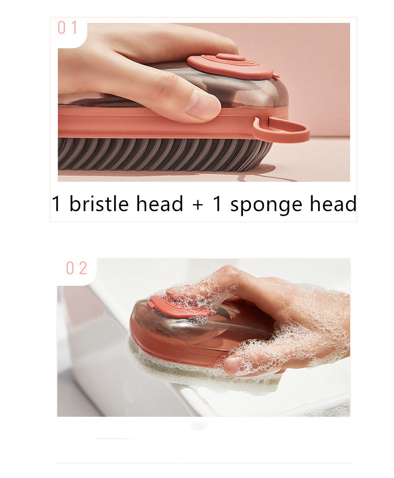 Automatic Liquid Dispensing Cleaning Brush – Shoe, Laundry & Household Scrubber