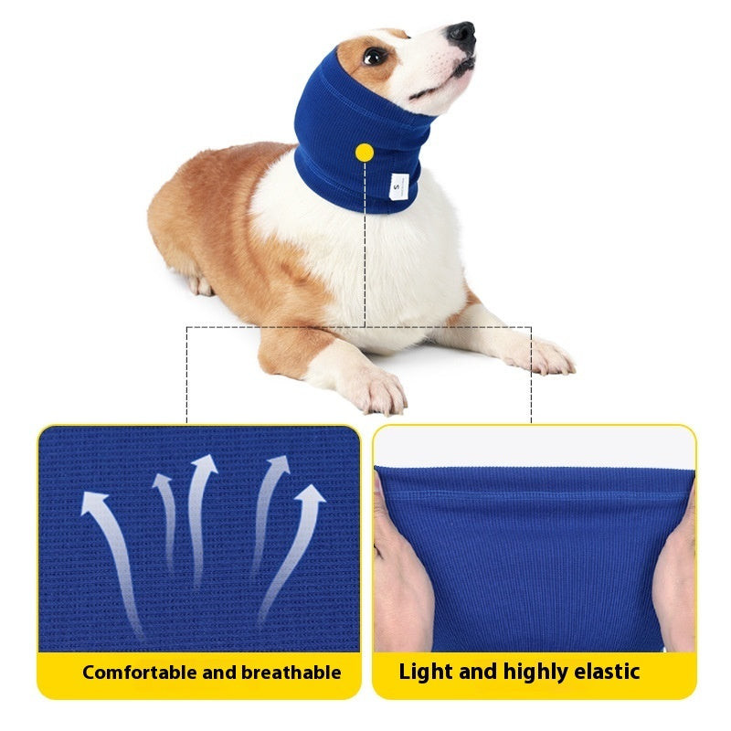 Pet Dog Comforter Headband Scarf Grooming, Thunder & Noise Protection