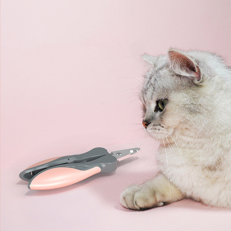 Professional Pet Nail Clipper – Stainless Steel Dog & Cat Grooming Cutter with Safety Guard