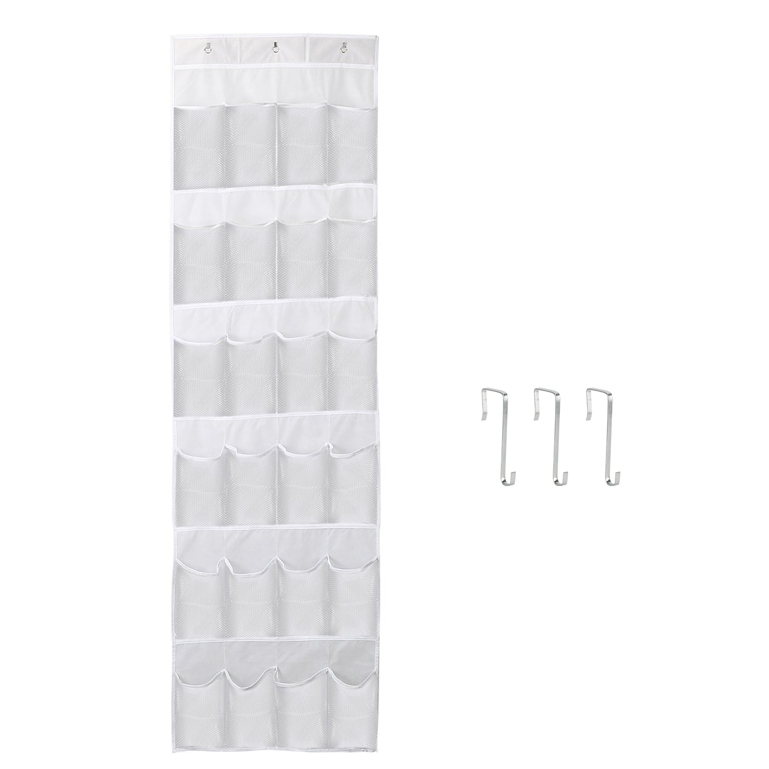 24-Pocket Over The Door Shoe Organizer – Hanging Closet Storage Rack (Space Saving)