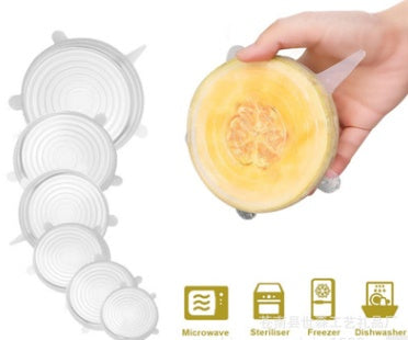 6-piece stretch siliconecover Stretch Lids – Food