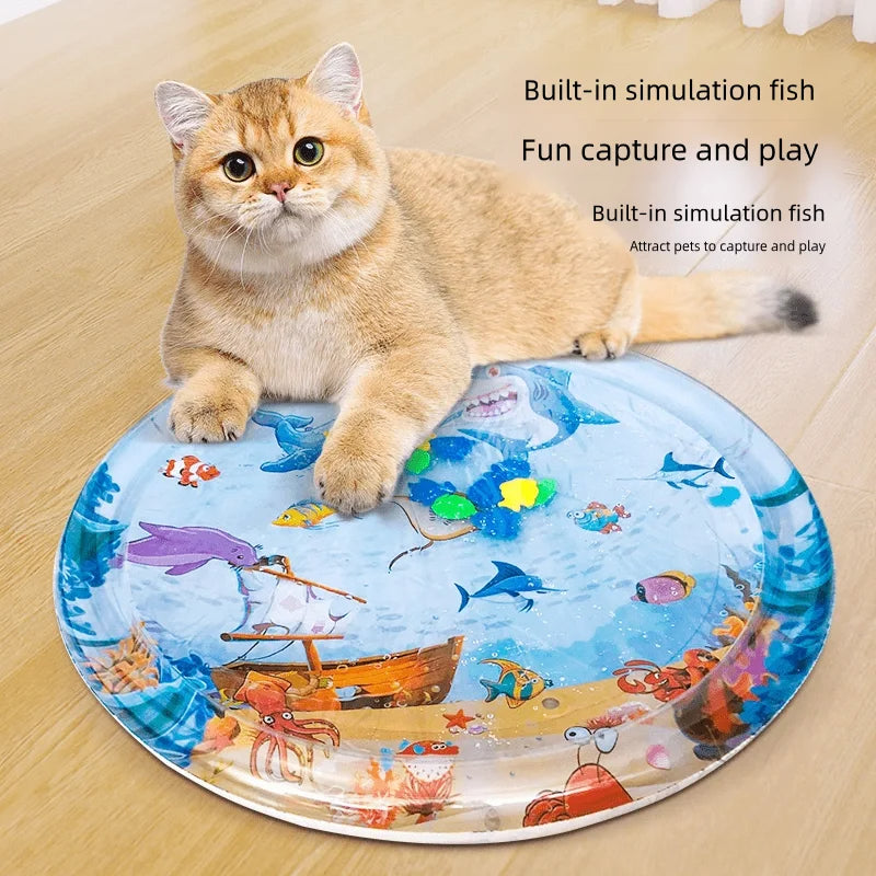 Inflatable Pet Cooling Water Mat – Summer Ice Pad for Dogs & Cats (65cm / 100cm)