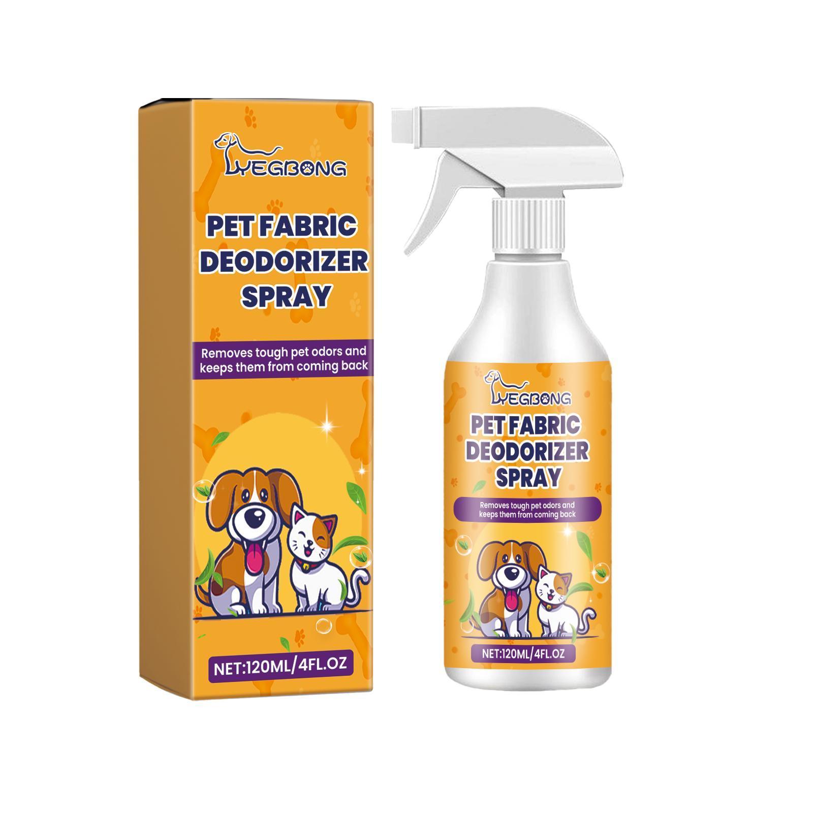 3Pcs,Pet Fabric Deodorizer Spray – Removes Pet Odor & Freshens Home | Safe for Dogs & Cats”