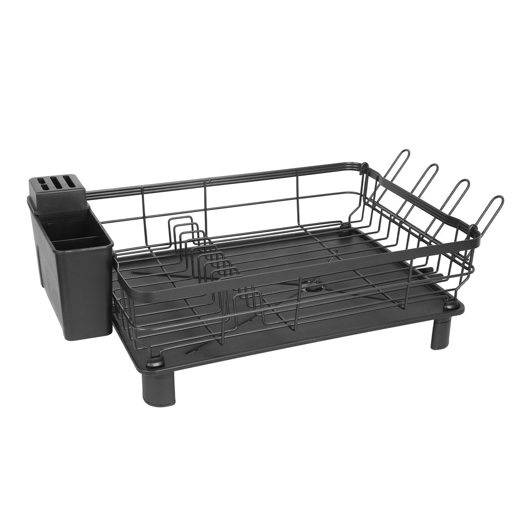 1Pc Kitchen Dish Drying Rack with Drain Board – Countertop Organizer