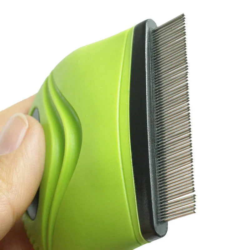 Pet Life 'Grazer' Handheld Travel Grooming Cat And Dog Flea And Tick Comb