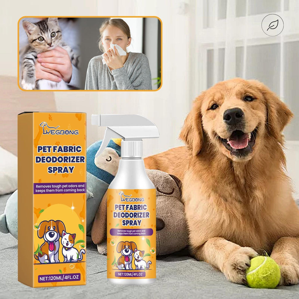 3Pcs,Pet Fabric Deodorizer Spray – Removes Pet Odor & Freshens Home | Safe for Dogs & Cats”