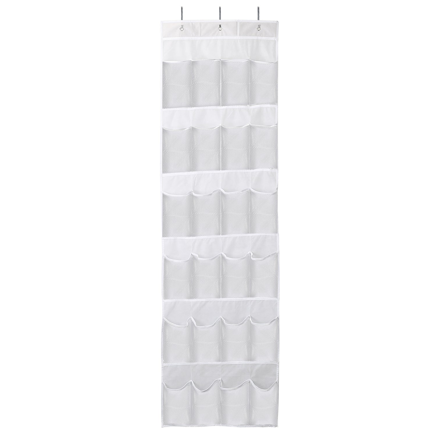 24-Pocket Over The Door Shoe Organizer – Hanging Closet Storage Rack (Space Saving)